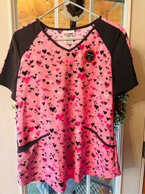 2 NWT ScrubStar Scrub tops 2 Pink lot scrubs